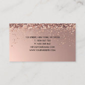 Nail Artist Nails Rose Glitter Confetti Visitekaartje (Achterkant)