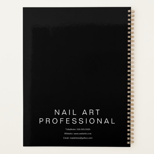 Nail Artist Painterly Art Appointment Planner (Achterkant)