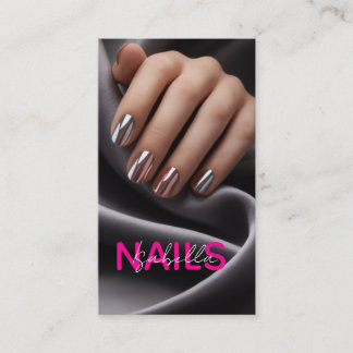 Nail Artist Photo Business Card Visitekaartje