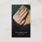 Nail Artist Photo QR Code Visitekaartje (Voorkant)