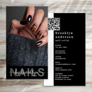 Nail Artist Photo QR Code Visitekaartje