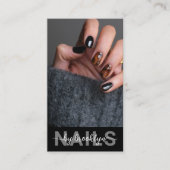 Nail Artist Photo QR Code Visitekaartje (Voorkant)