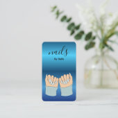 Nail Artist QR Code Business Card Visitekaartje (Staand voorkant)