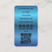 Nail Artist QR Code Business Card Visitekaartje (Achterkant)