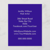 Nail Artist Salon Flyer (Achterkant)