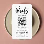 Nail Artist Salon QR Code Stijlvol Visitekaartje