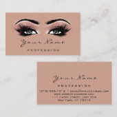 Nail Artist Studio bestuurt Roos Lashes Makeup Bro Visitekaartje (Voorkant / Achterkant)