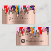 Nail Artist Studio bestuurt Roos Wax IG Social Mak Visitekaartje (Voorkant / Achterkant)