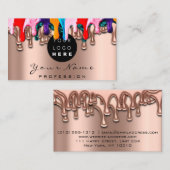 Nail Artist Studio bestuurt Roos Wax Logo Visitekaartje (Voorkant / Achterkant)