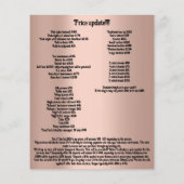 Nail Artist Studio Drips Roos Wax Epilation Prijze Flyer (Achterkant)