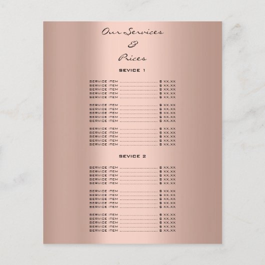 Nail Artist Studio Drips Roos Wax Epilation Prijze Flyer (Achterkant)