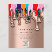 Nail Artist Studio Drips Roos Wax Epilation Prijze Flyer (Voorkant)