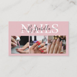 Nail Artist Studio Photo Typography make your own Visitekaartje