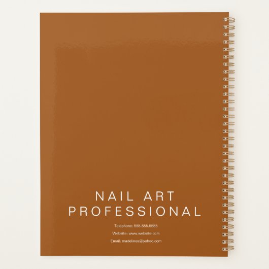 Nail Artist Tattoo Hand Art Appointer Planner (Achterkant)