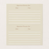 Nail Artist Tattoo Hand Illustration Visitekaartje (Binnenkant ongevouwen)