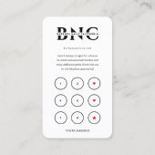 Nail Artist Tech Instagram White Loyalty Kaart Visitekaartje (Achterkant)