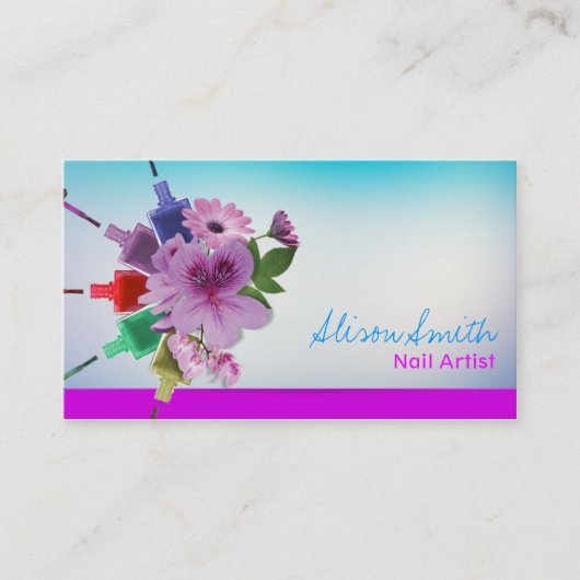 Nail Artist Visitekaartje (Voorkant)