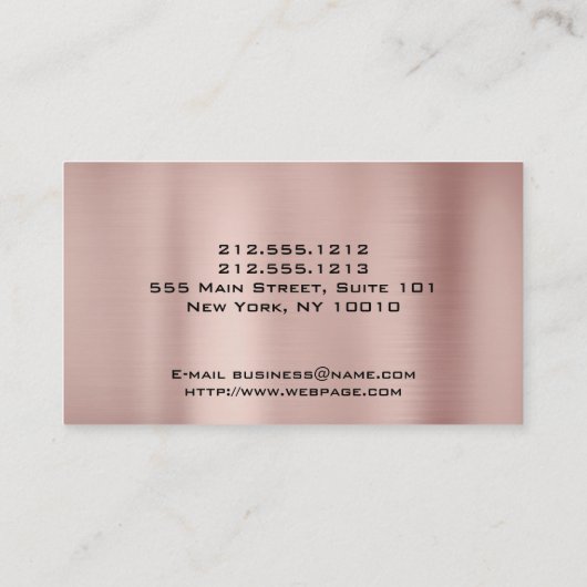 NAIL ARTIST Visitekaartje Afsprakenkaartje (Achterkant)