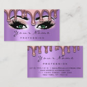 Nail Artist Wax Nails Lash Make-up Roze Groene Vio Visitekaartje (Voorkant / Achterkant)