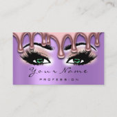 Nail Artist Wax Nails Lash Make-up Roze Groene Vio Visitekaartje (Voorkant)