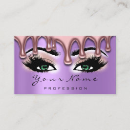 Nail Artist Wax Nails Lash Make-up Roze Groene Vio Visitekaartje