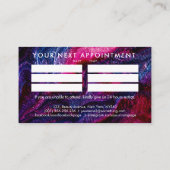 Nail Artist Word Art - Glitter Poolse textuur Visitekaartje (Achterkant)