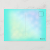 Nail Bar Beauty Studio Holographic Silver Diamond Briefkaart (Achterkant)