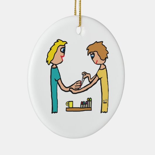 Nail Bar Salon-technicus Keramisch Ornament (Rechts)