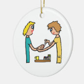 Nail Bar Salon-technicus Keramisch Ornament (Links)