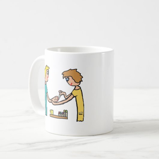 Nail Bar Salon-technicus Koffiemok (Voorkant links)