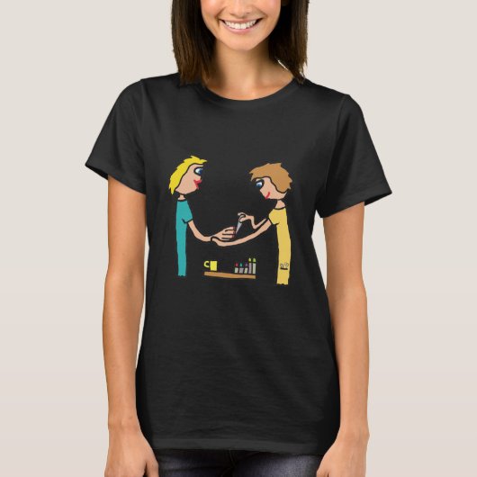 Nail Bar Salon-technicus T-shirt (Voorkant)
