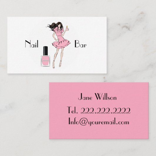 Nail Bar Visitekaartje (Voorkant / Achterkant)