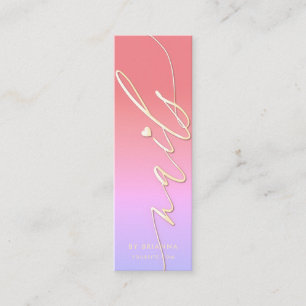 Nail Beauty Salon Manicure Specialist Mini Visitekaartje