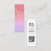 Nail Beauty Salon Manicure Specialist Mini Visitekaartje (Voorkant / Achterkant)