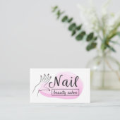 Nail Beauty Salon Visitekaartje (Staand voorkant)