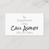 Nail Beauty Salon Visitekaartje (Achterkant)