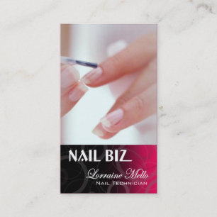 Nail Biz - Manicure Pedicure Spa Nail-technicus Visitekaartje