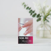Nail Biz - Manicure Pedicure Spa Nail-technicus Visitekaartje (Staand voorkant)