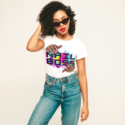 "Nail Boss" Bold Beauty Tech T-shirt