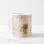 Nail Boss, cadeau voor nageltechnische manicure Koffiemok (Voorkant links)