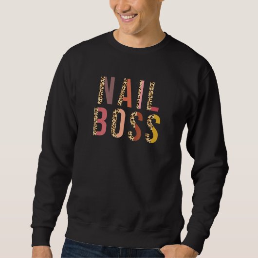 Nail Boss Leopard Nail Nail Teach Trui (Voorkant)