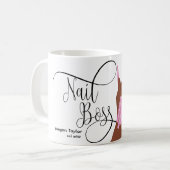 Nail Boss, nageltechnicus, holografische nagels Ko Koffiemok (Voorkant links)