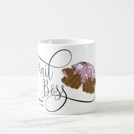 Nail Boss, nageltechnicus, lange nagels, mest C Koffiemok