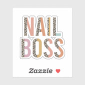 Nail Boss, Nail Tech, Nail Technicien, Cosmetology Sticker (Vel)