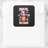 Nail Boss Vierkante Sticker (Tas)
