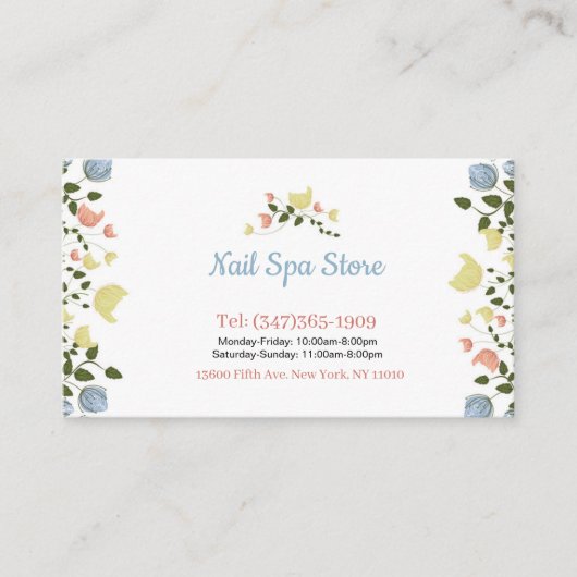 Nail Business Cards Visitekaartje (Voorkant)