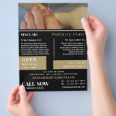 Nail Care Portrait, Podiatry Clinic, Podiatrist Flyer (Hand)