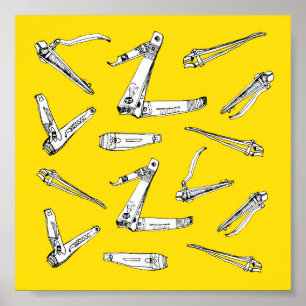 Nail Clips, Wall Art Illustratie Poster