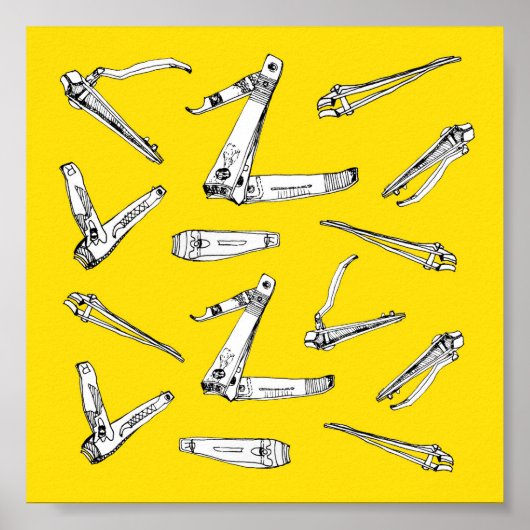Nail Clips, Wall Art Illustratie | Poster (Voorkant)