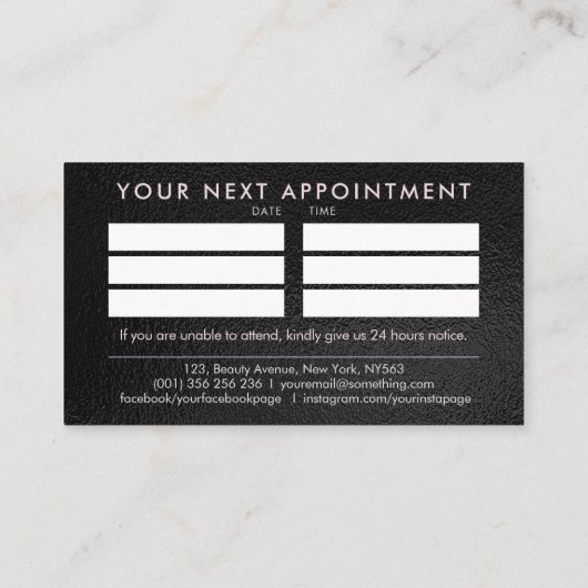 Nail Colors Splash Visitekaartje (Achterkant)